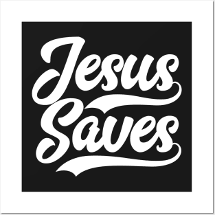 Jesus Saves Bible Scripture Verse Christian Posters and Art